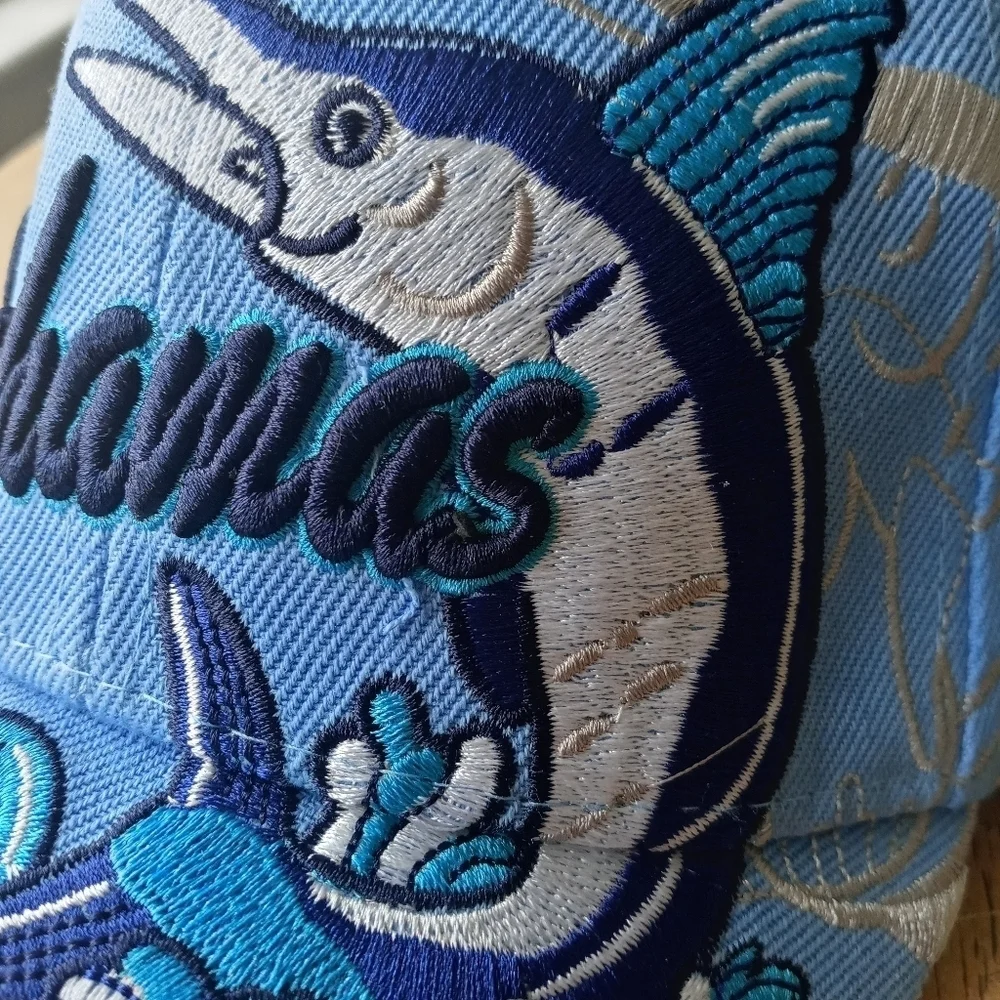 Island Dreams Bahamas Blue Embroidered Marlin Adjustable Cap Hat